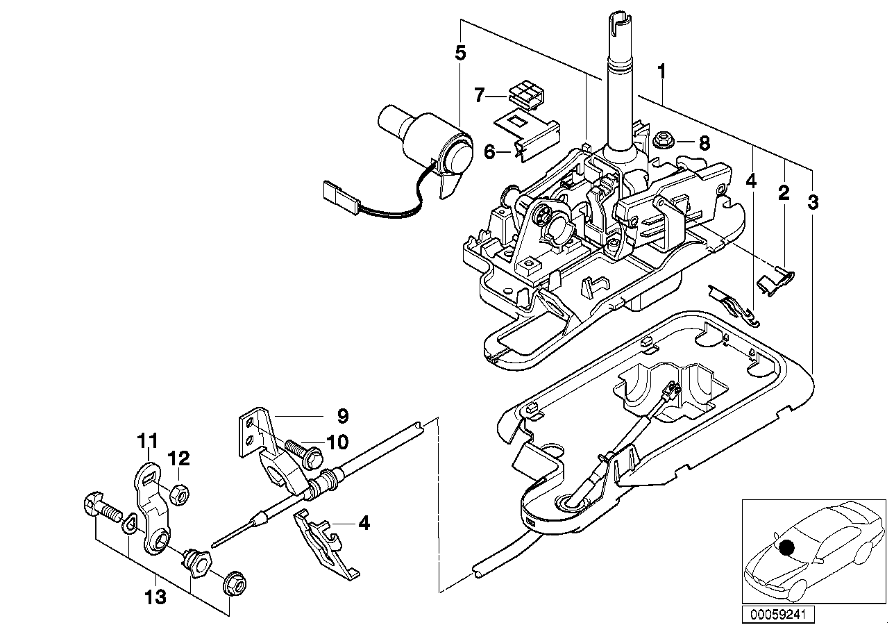 BMW 51168238583 PROTECTION CAP,GEAR SHIFT LU