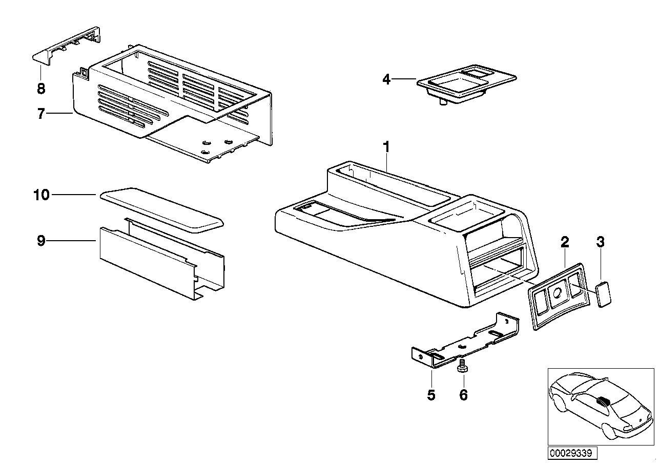 BMW 51168101011 Supporting Plate