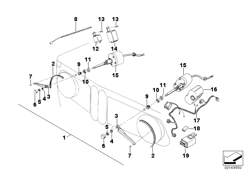 BMW 61311358491 Wiper-Wash-Interval Control Unit