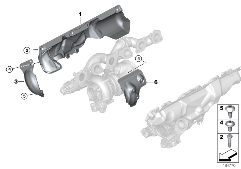 BMW 11658623447 HEAT SHIELD FOR EXHAUST MANI