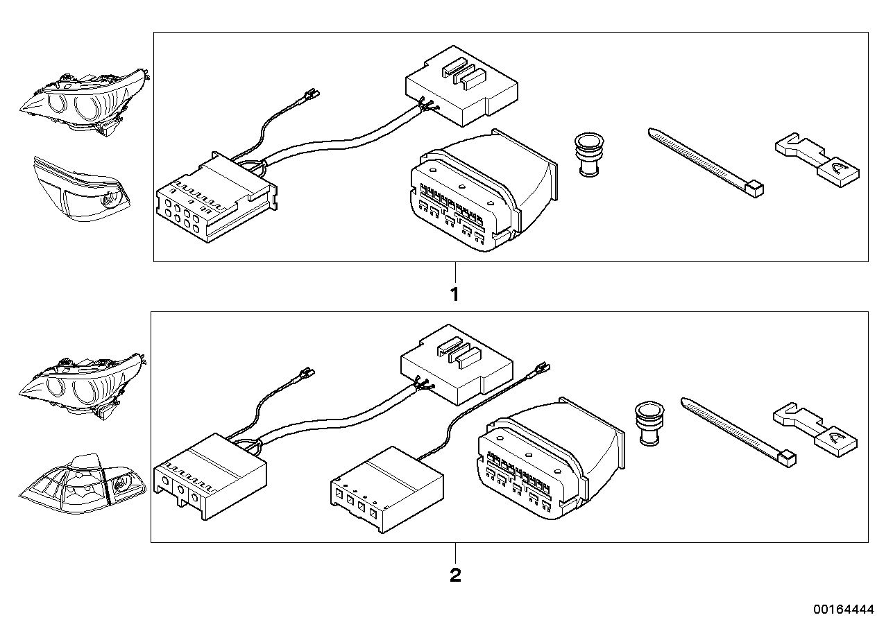 BMW 61120432110 Retrofit Cable Set, Facelift Lights