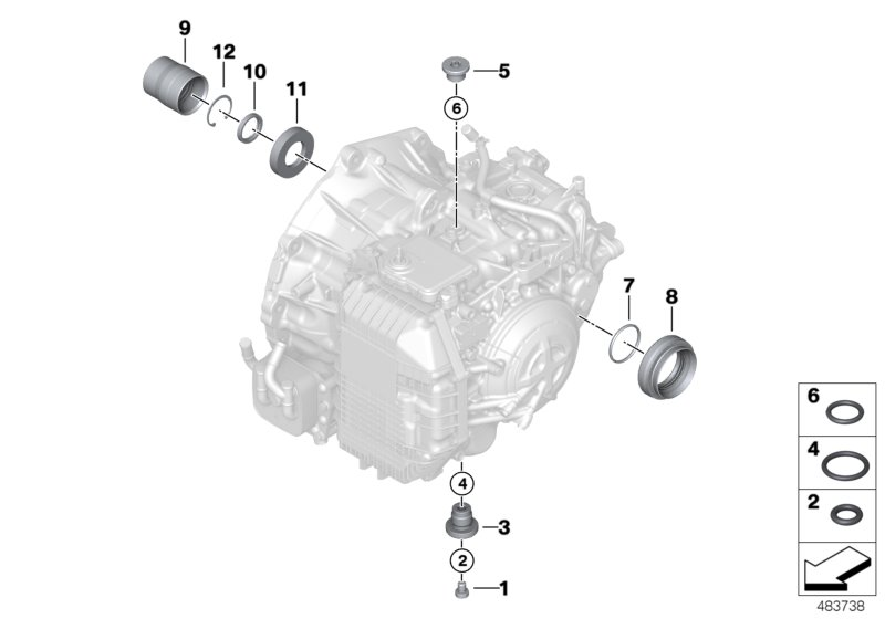 BMW 24148699923 SCREW PLUG