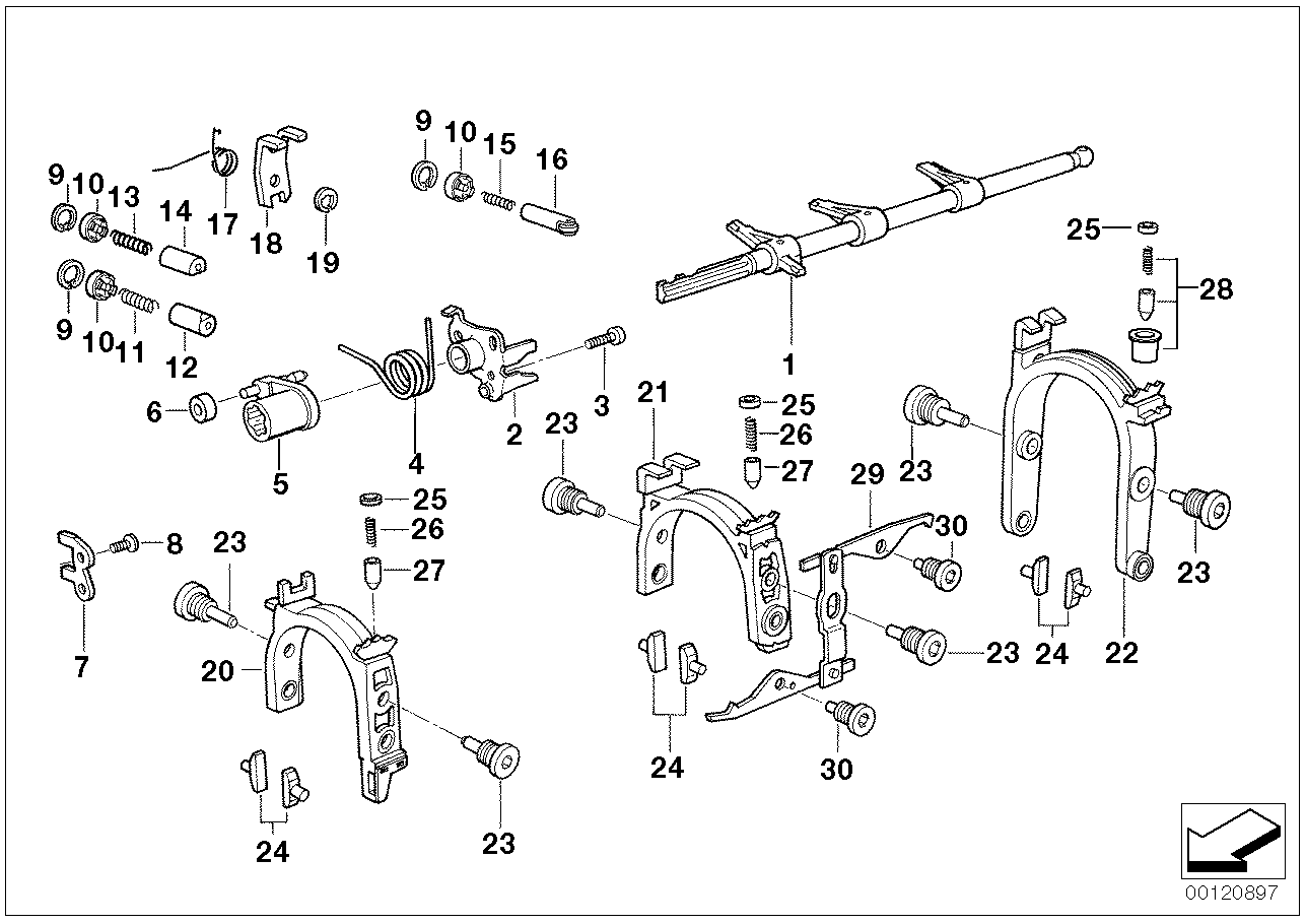 BMW 23311224832 Leg Spring