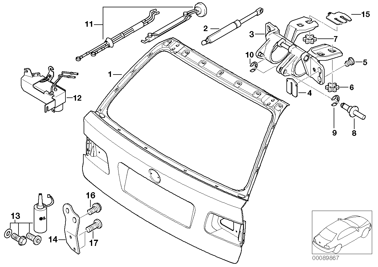 BMW 51247004881 Inclination Indicator Bracket