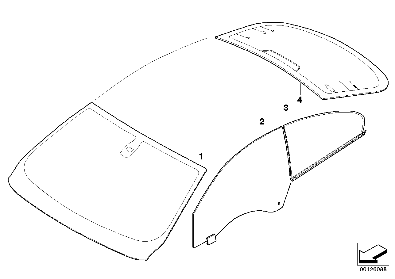 BMW 51317186501 Green Windscreen, Rain Sensor