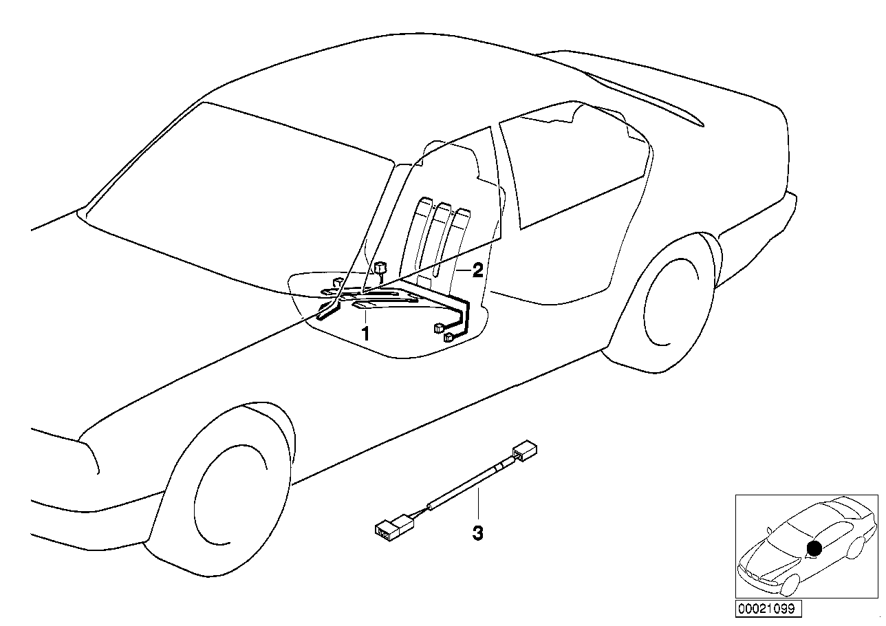 BMW 52108253115 Heating Element, Seat