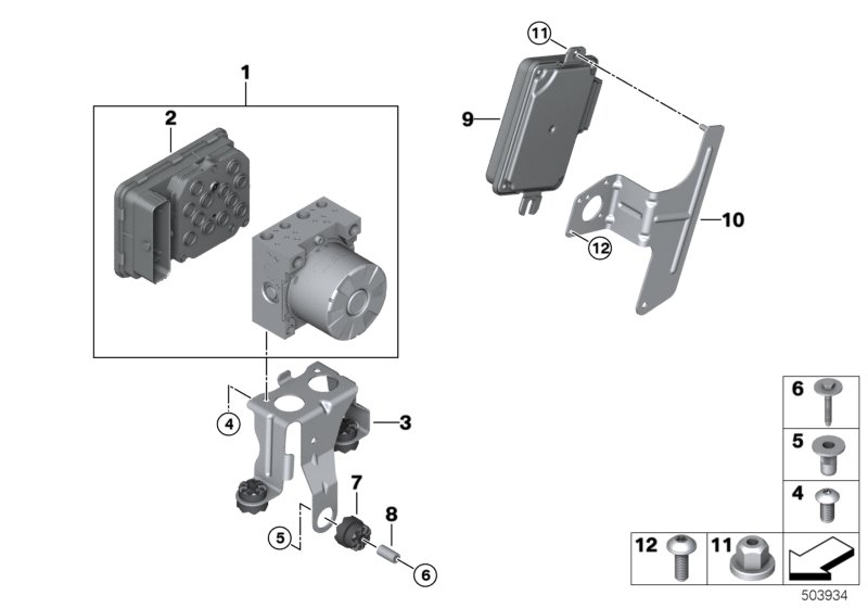 BMW 34526862033 REPAIR KIT, CONTROL UNIT DSC