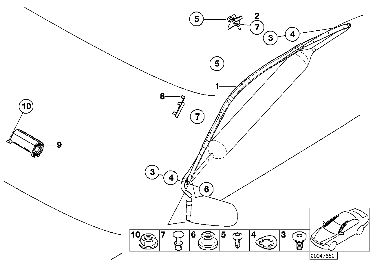 BMW 61128386167 Adapter Lead