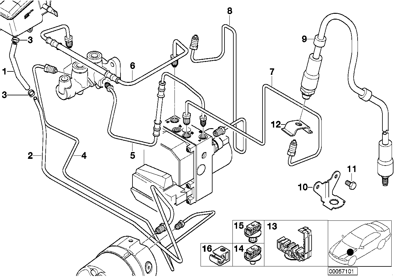 BMW 34321165986 Pipe