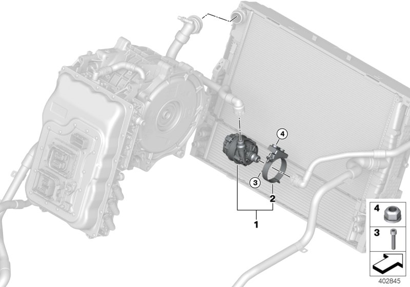 BMW 11518600443 Holder, Coolant Pump, Electric