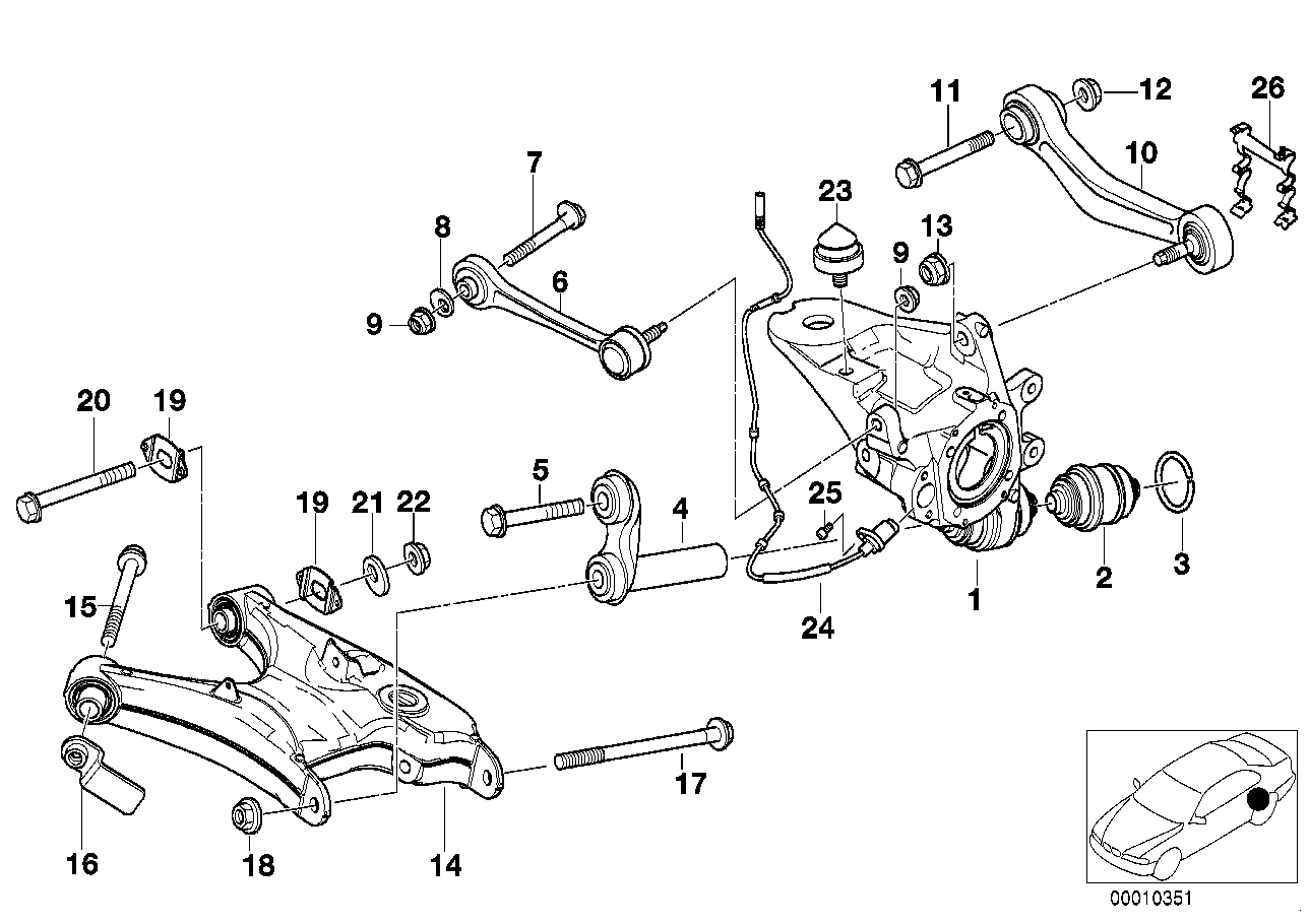 BMW 33321096759 Hex Bolt With Washer