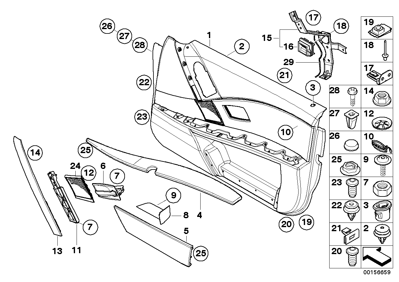 BMW 51417899668 Handle Upper Part, Front Right