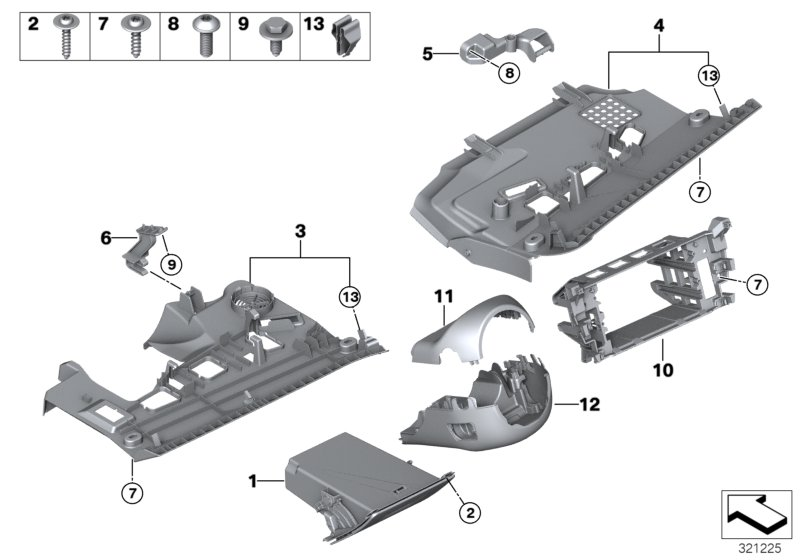 BMW 51459206029 Folding Box, Driver'S Side