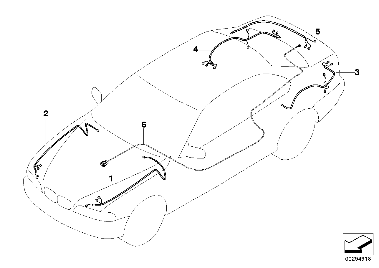 BMW 61119169717 Repair Wiring Set, Rear Left