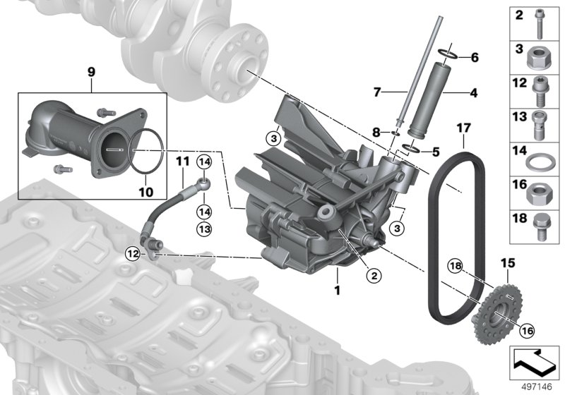 BMW 11417555245 Hex Nut