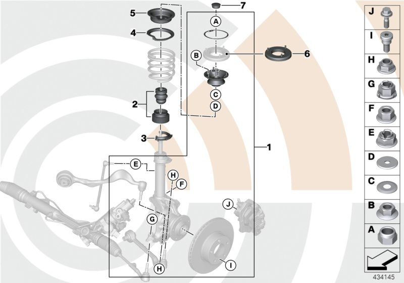 BMW 31302405875 REPAIR KIT, ADDITIONAL DAMPE