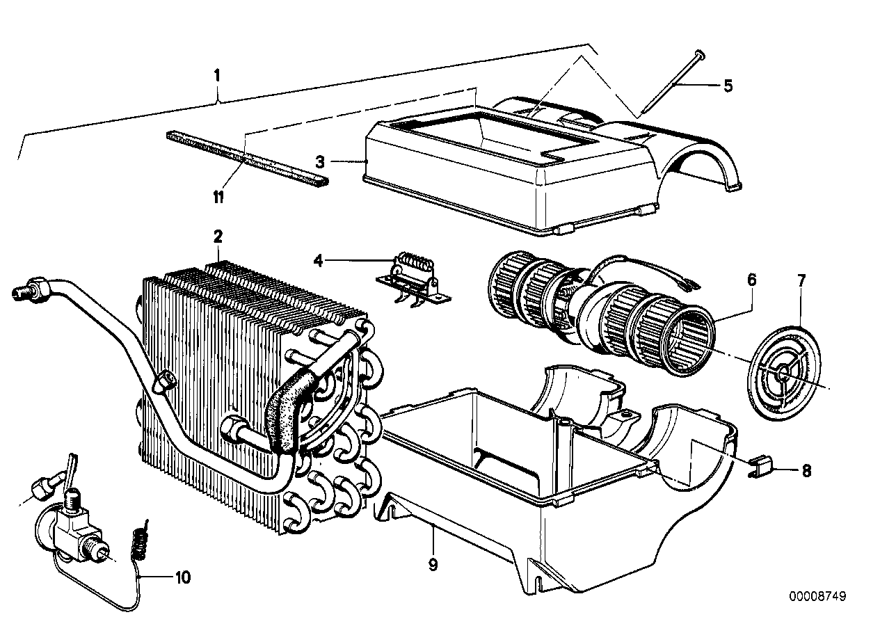 BMW 64511367473 Housing Lower Part