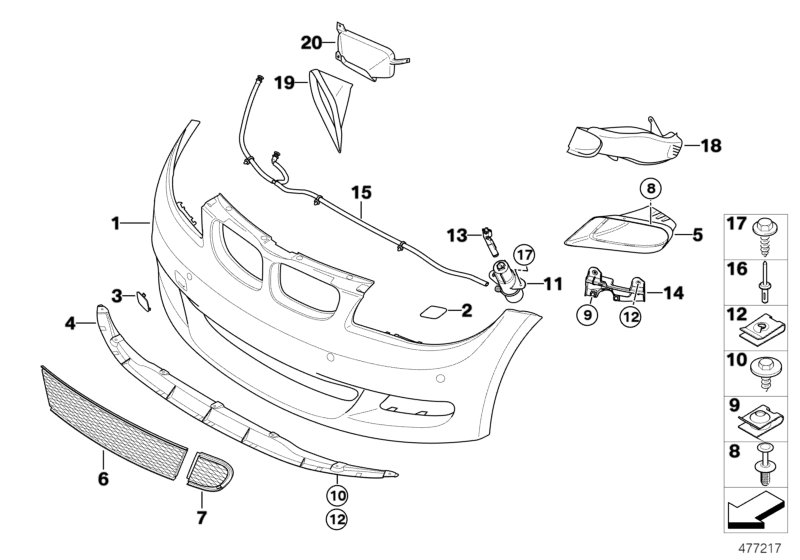 BMW 51130432384 Air Duct, Brake, Right