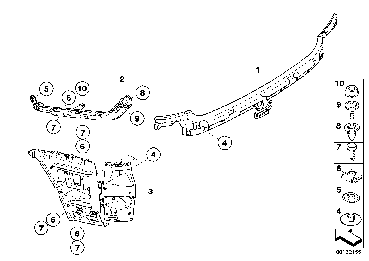 BMW 51128051612 Guide Right