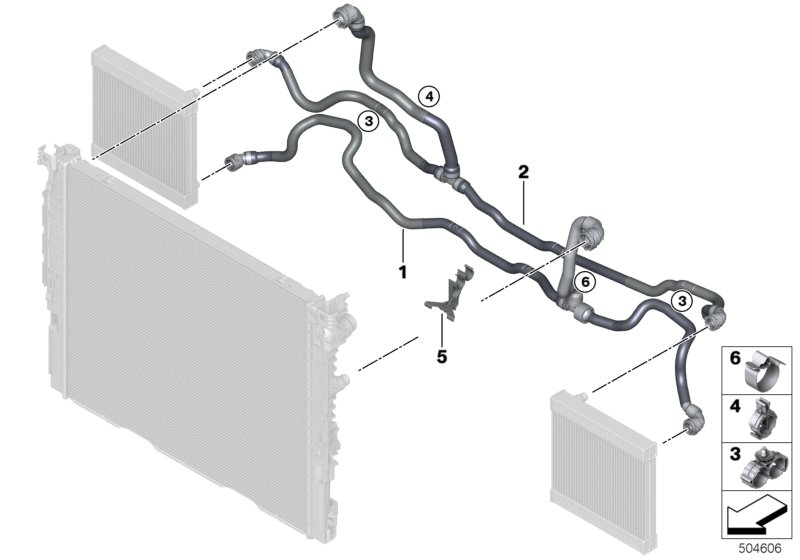 BMW 07149347394 CABLE HOLDER