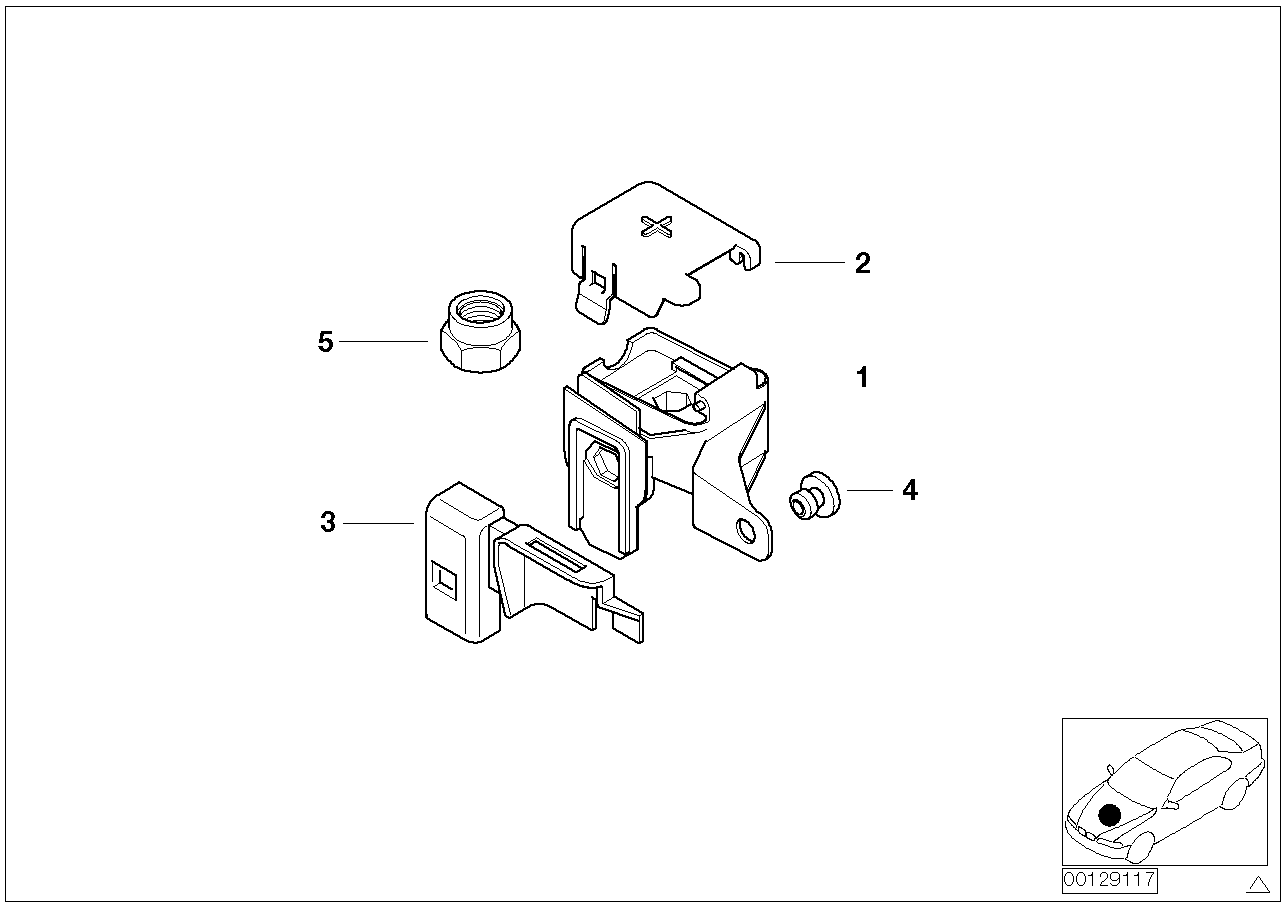 BMW 61138385159 Holder, Base B