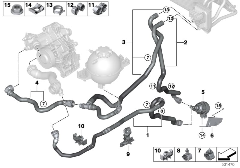 BMW 64216827207 HOSE CLAMP