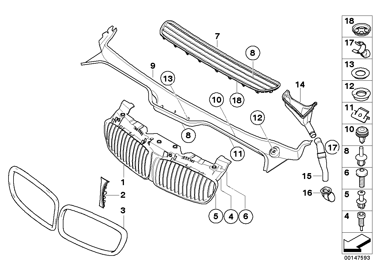 BMW 51717018997 Holder