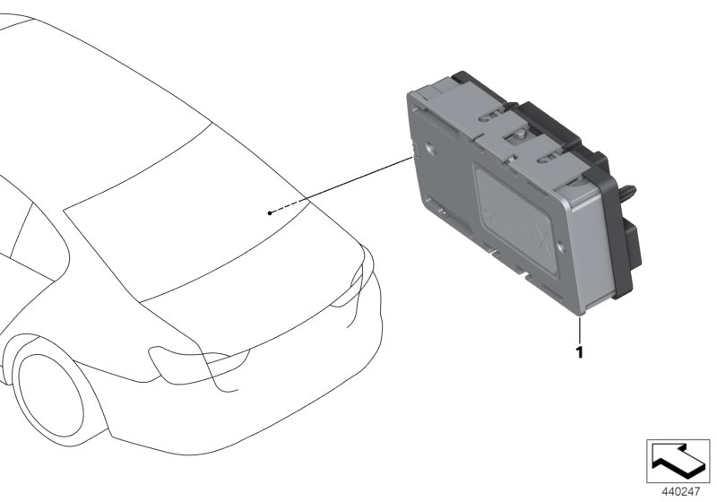 BMW 61356992958 Power Distribution Box, Lin Module