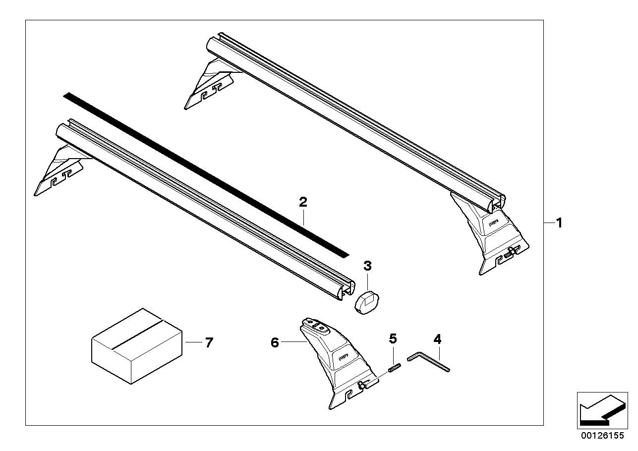 BMW 82710144380 Base Support System