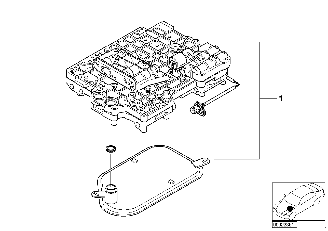 BMW 24347518769 Exchange-Control Unit Set