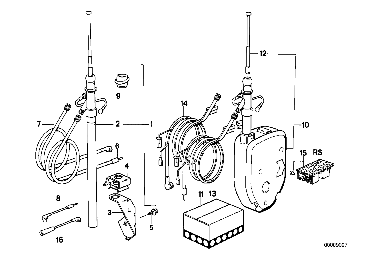 BMW 65229058339 Installing Set Automatic Antenna Insert