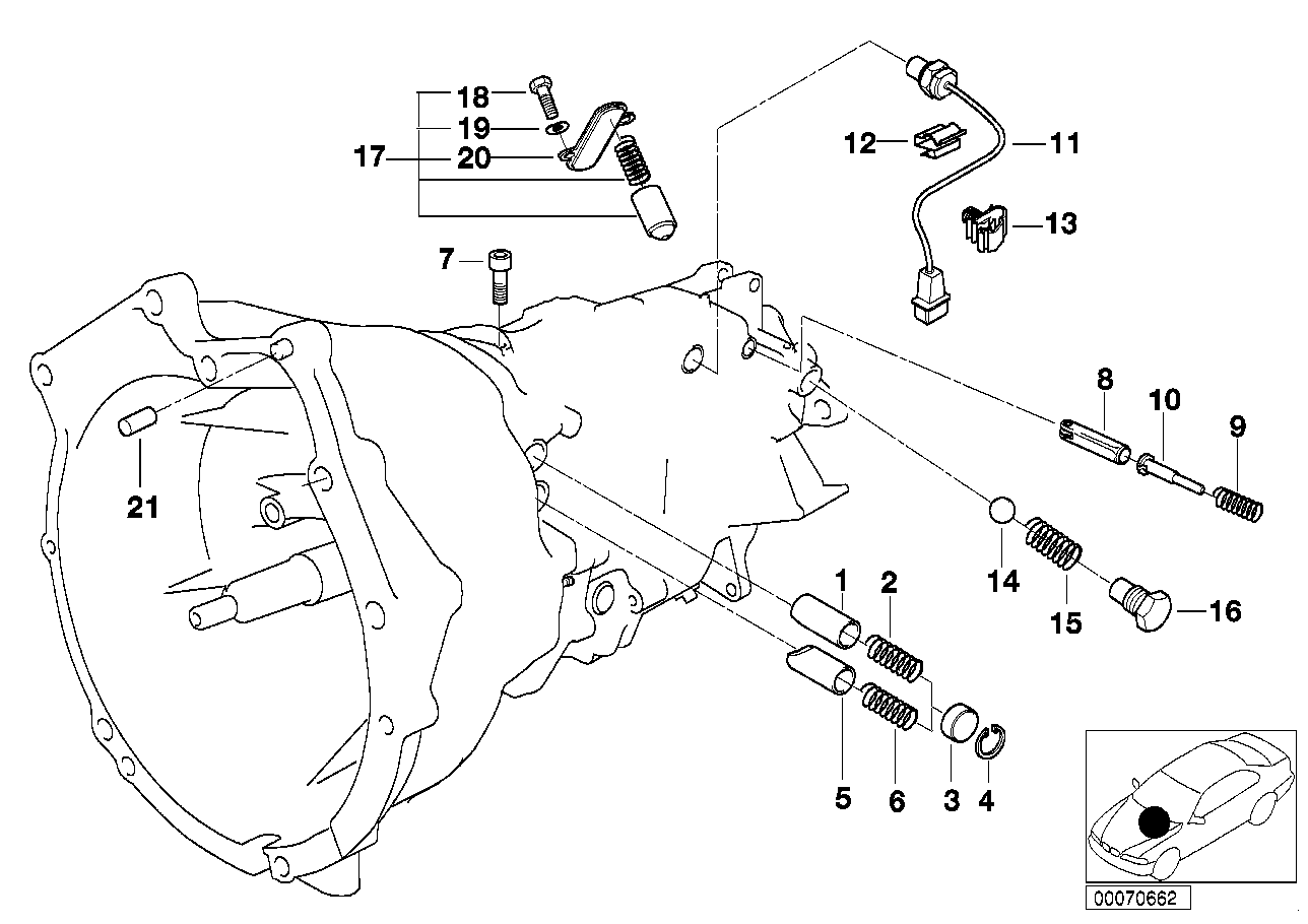 BMW 23311282444 Thrust Pin