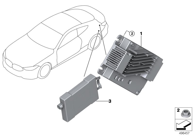 BMW 65129859200 RECEIVER AUDIO MODULE