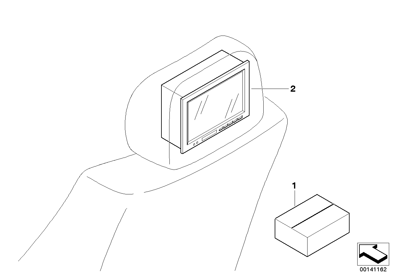 84110306651 BMW Monitor / Video Player