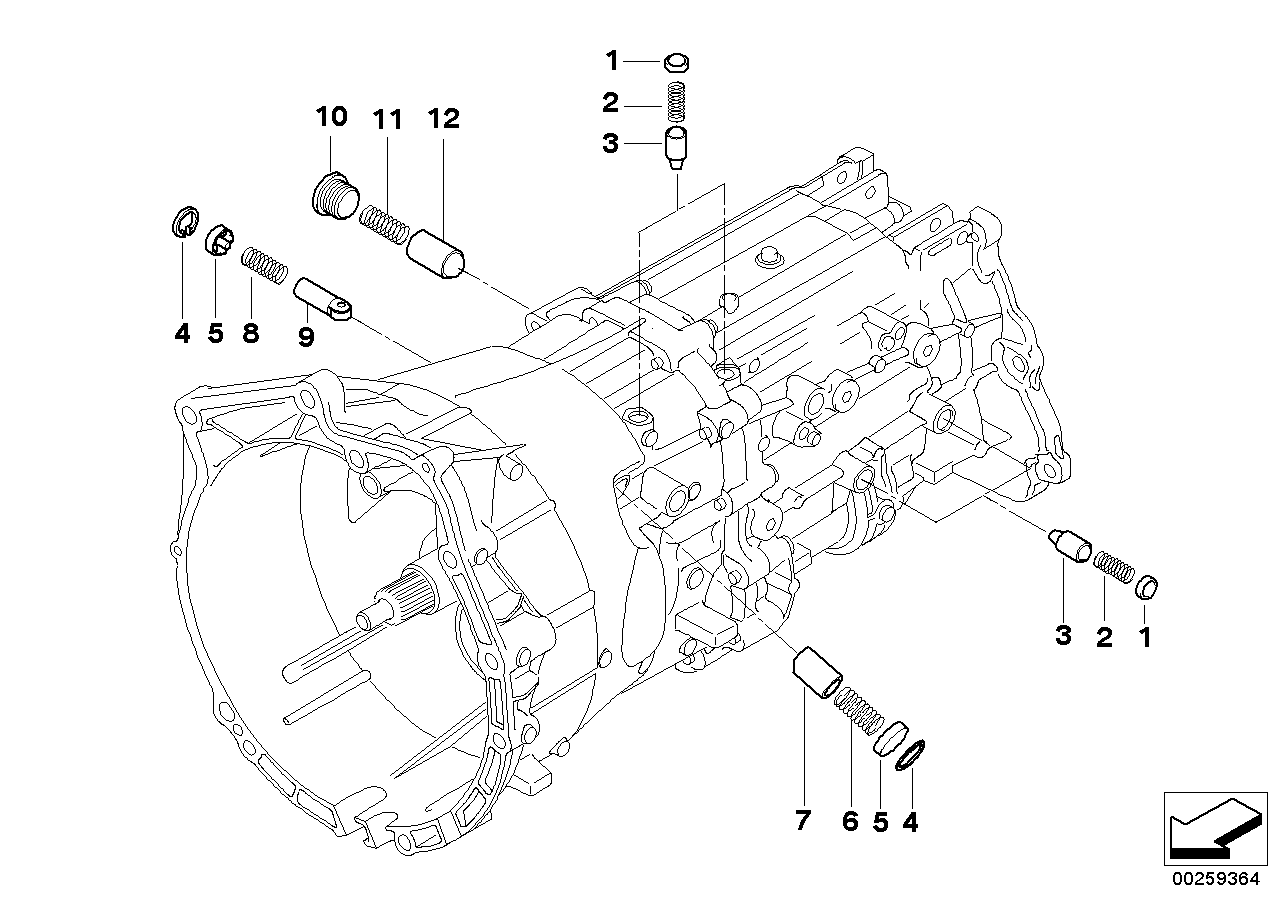 BMW 23317600618 Locking Pin