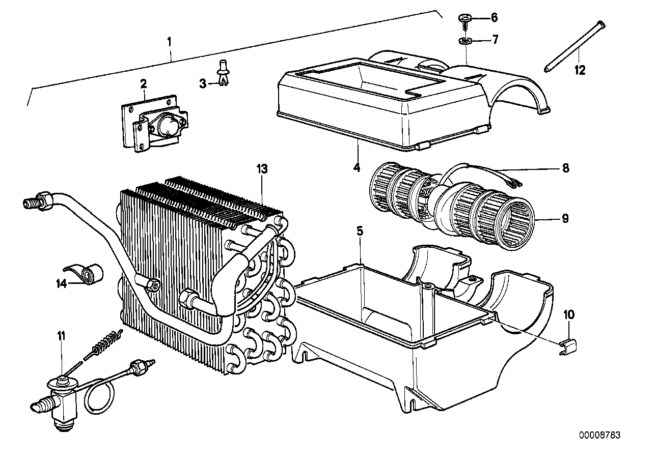 BMW 64511362126 Evaporator