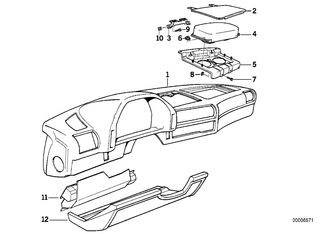 BMW 72128168129 Air Bag Module For Passenger Side