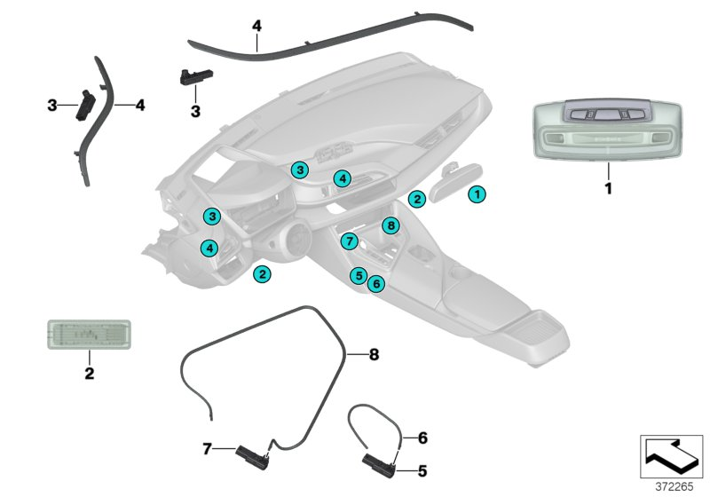 BMW 63319280995 Optical Conductor