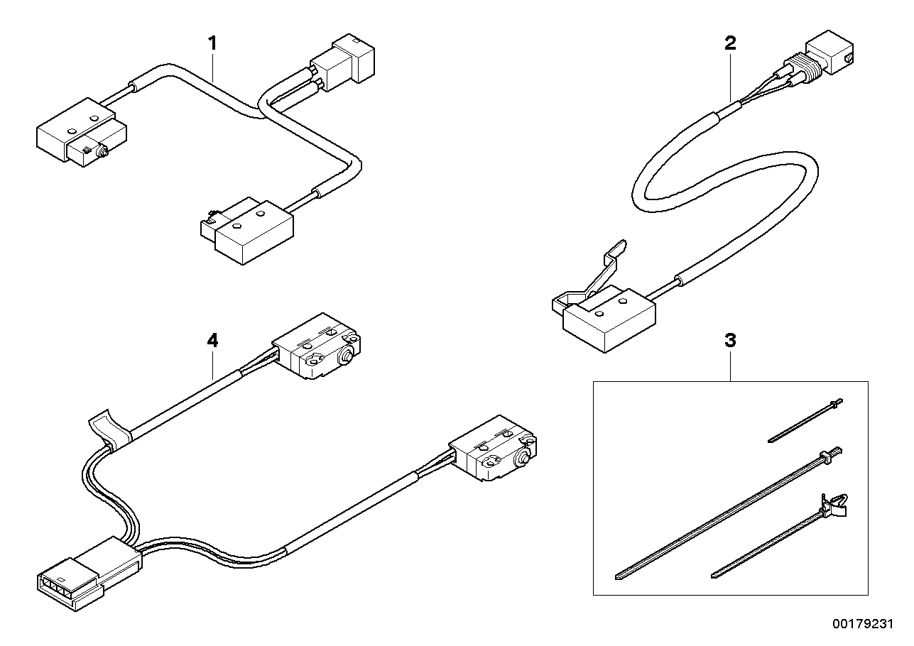 BMW 54348226659 Microswitch, Fastener, Soft Top