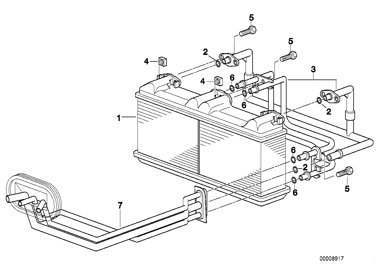64518391367 BMW Triple Pipe