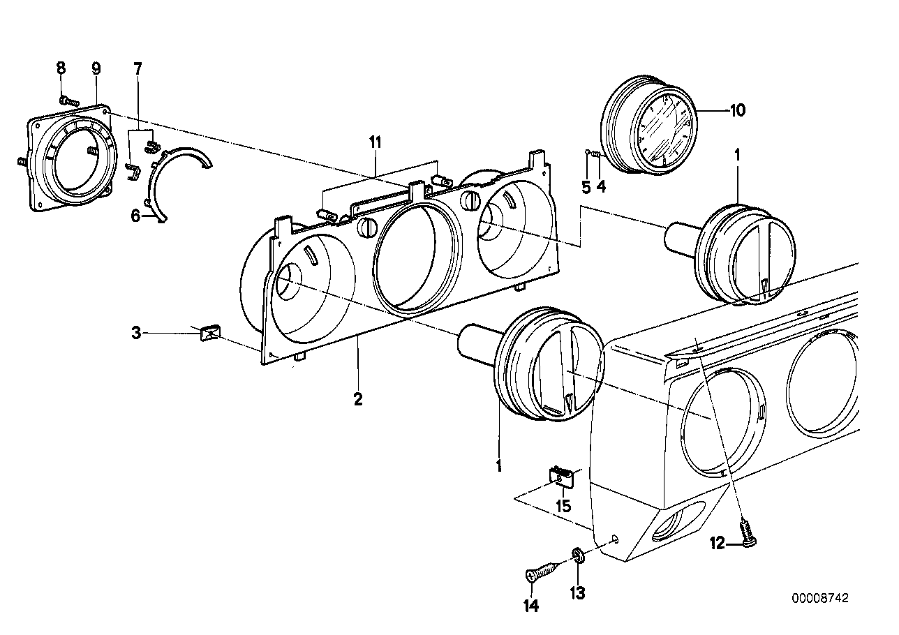 BMW 64111355547 Rotary Switch Blower