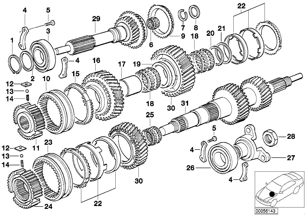 BMW 23211224909 Inner Ring