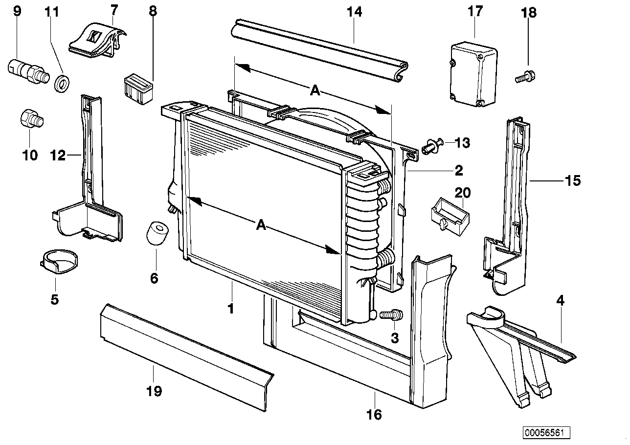 BMW 17111719312 Covering Left