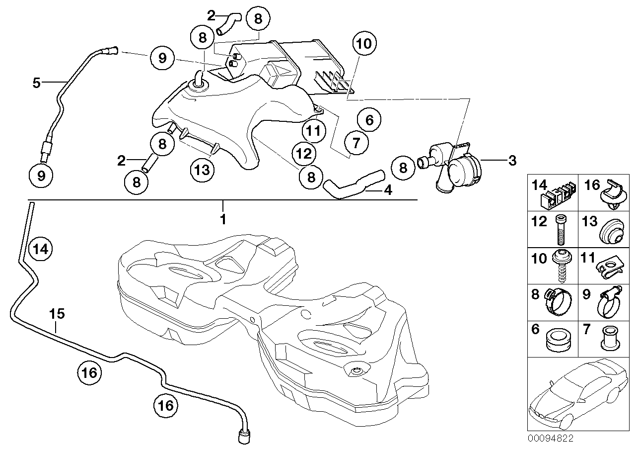 BMW 16137177201 Connection Pipe