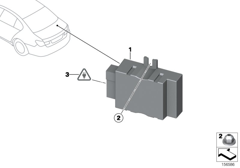 BMW 16147371832 Control Unit For Fuel Pump