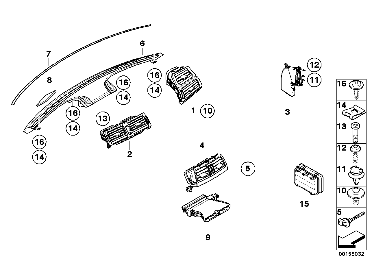 BMW 64116954487 Additional Heater, Electric, Left