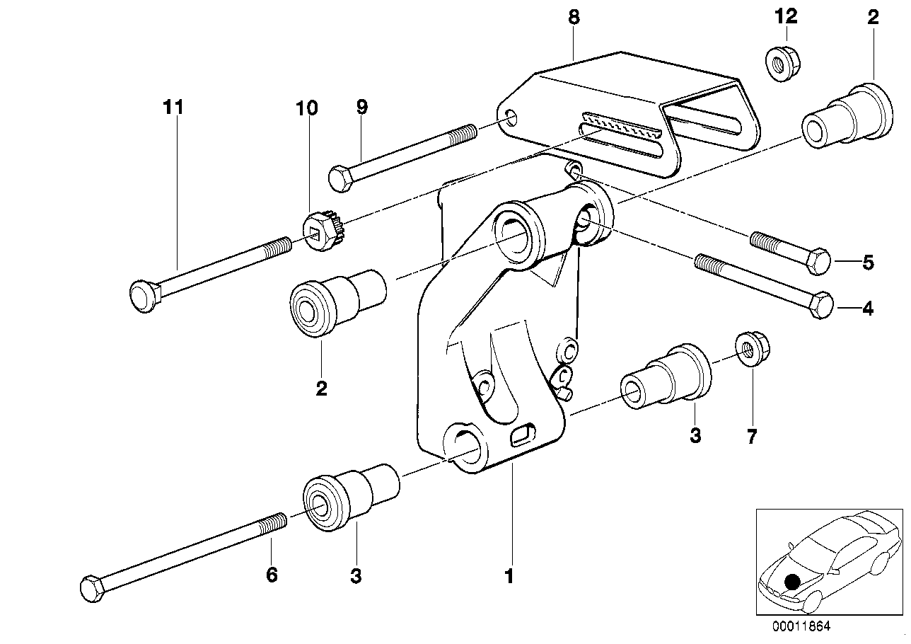 BMW 12311715490 Bush