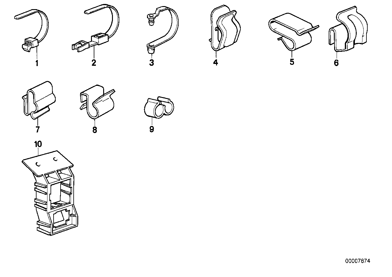 BMW 61131369507 Cable Tie