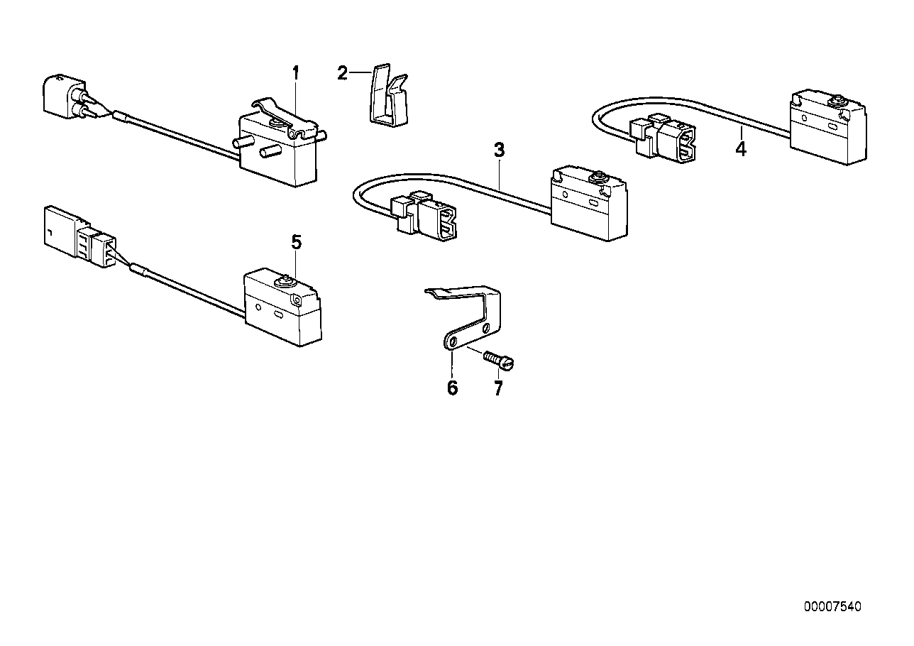 BMW 61311394365 Microswitch