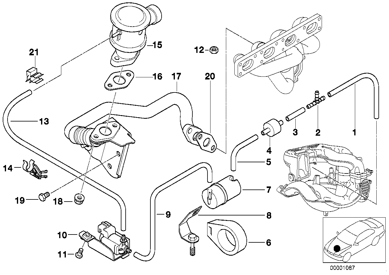 BMW 12517805605 Collar Screw